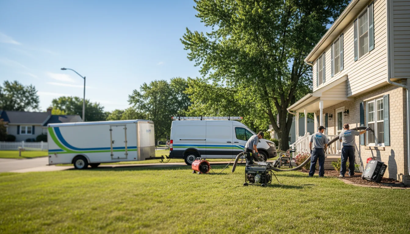 Flooded Basement Restoration And Cleanup With Repair in Corunna, IN near me
